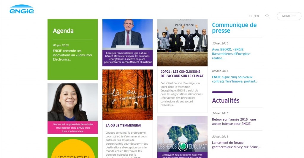 Page Accueil ENGIE
